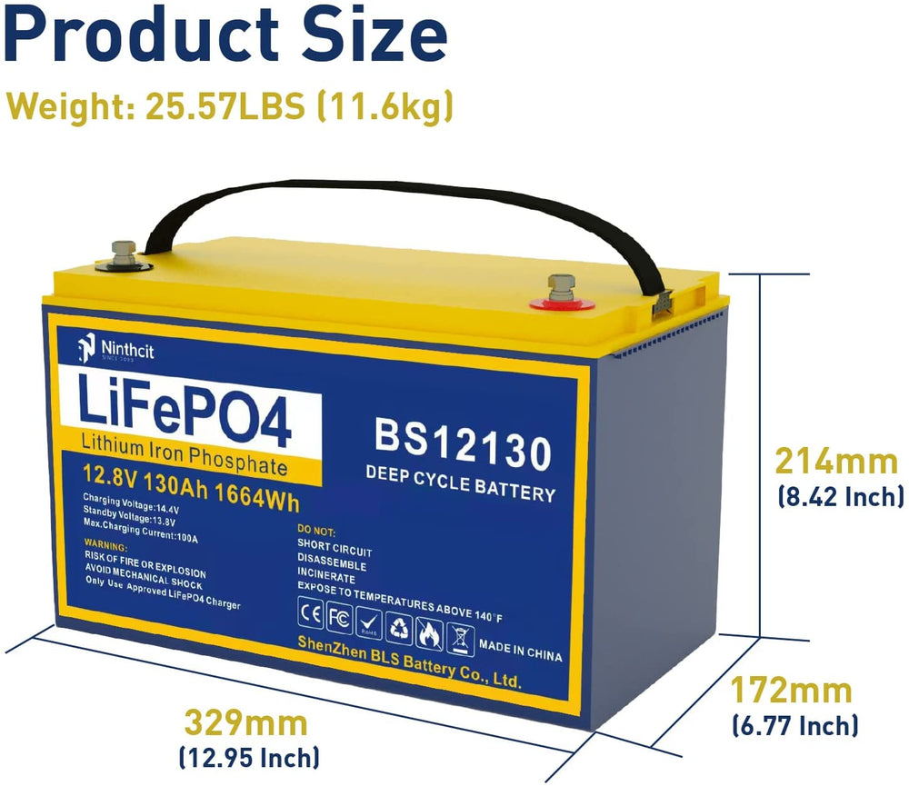 Batterie LiFePO4 200Ah 12.8V pour camping-car caravane camping bateau –